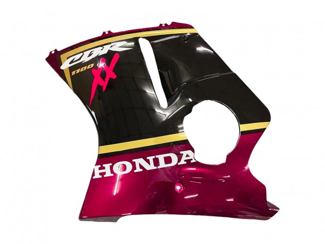 Honda CBR1100XX Blackbird Motorrad Verkleidung 1996-2007 - Glanzendes Schwarz Rot Gelb