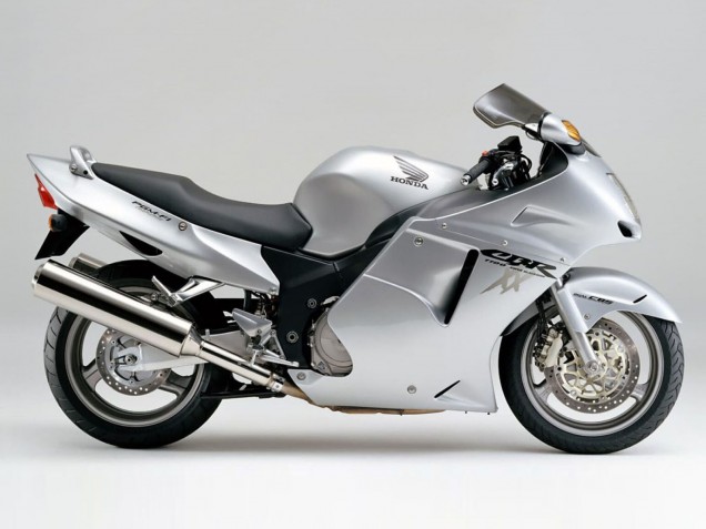 Honda CBR1100XX Blackbird Motorrad Verkleidung 1996-2007 - Silber Grau