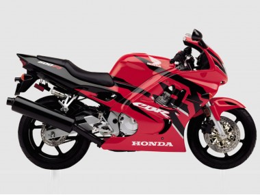 Honda CBR600 F3 Motorrad Verkleidung 1997-1998 - Rot Glanzendes Schwarz