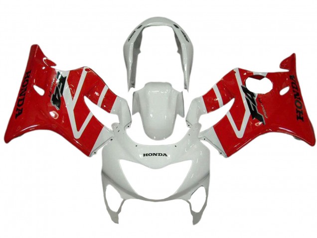 Honda CBR600 F4 Motorrad Verkleidung 1999-2000 - Weiss Rot