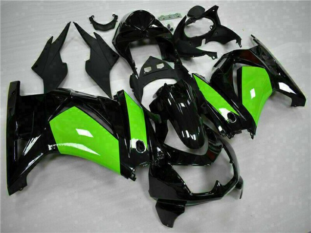 Kawasaki EX250 Motorrad Verkleidung 2008-2012 - Glanzendes Schwarz Grun