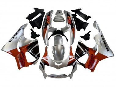 Honda CBR900RR 893 Motorrad Verkleidung 1996-1997 - Silber Rot Glanzendes Schwarz