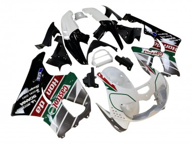 Honda CBR900RR 893 Motorrad Verkleidung 1996-1997 - Weiss Grun Grau Glanzendes Schwarz Castrol