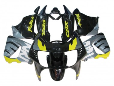 Honda CBR900RR 919 Motorrad Verkleidung 1998-1999 - Silber Gelb Glanzendes Schwarz Fireblade