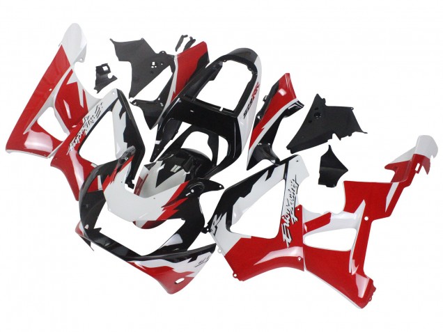 Honda CBR900RR 929 Motorrad Verkleidung 2000-2001 - Weiss Rot Glanzendes Schwarz Rennen