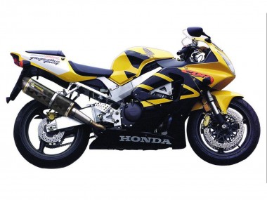 Honda CBR900RR 929 Motorrad Verkleidung 2000-2001 - Gelb Dunkel Blau