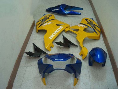 Honda CBR900RR 954 Motorrad Verkleidung 2002-2003 - Blau Gelb
