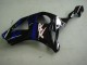 Honda CBR900RR 954 Motorrad Verkleidung Kit 2002-2003 - Blau Glanzendes Schwarz