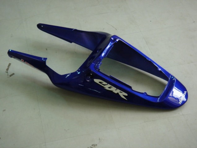 Honda CBR900RR 954 Motorrad Verkleidung 2002-2003 - Blau Gelb Glanzendes Schwarz Telefumica MoviStar Castrol