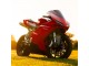 Ducati 848 Motorrad Verkleidung 2007-2014 - Rot Glanzendes Schwarz