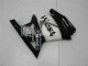 Kawasaki EX250 Motorrad Verkleidung 2008-2012 - Glanzendes Schwarz Weiss West