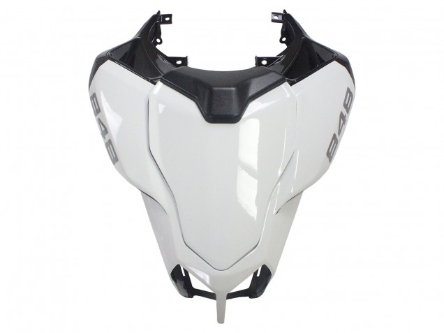 Ducati 848/1098/1198 Motorrad Verkleidung 2007-2014 - Weiss Glanzendes Schwarz Corse