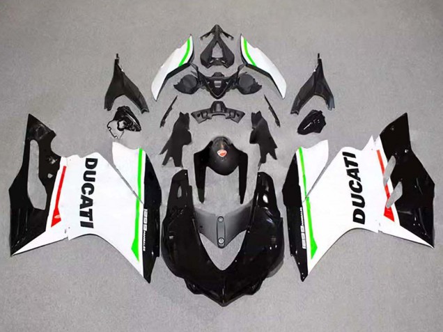 Ducati 1299 Motorrad Verkleidung 2015-2020 - Weiss Rot Grun Glanzendes Schwarz
