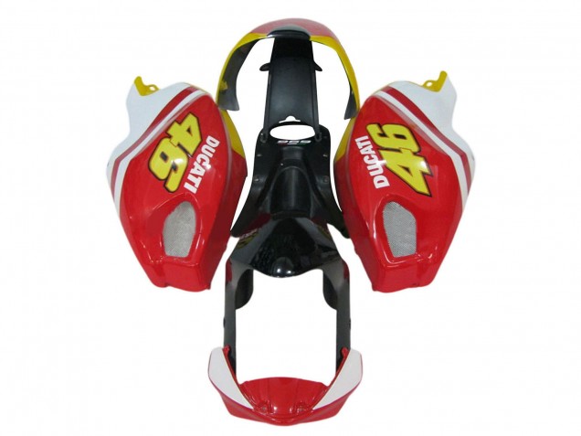 Ducati Monster 696 796 1100 1100S Motorrad Verkleidung 2008-2012 - Weiss Rot Glanzendes Schwarz Gelb 46