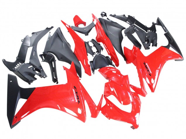 Honda CBR500R Motorrad Verkleidung 2013-2015 - Rot Matt Schwarz