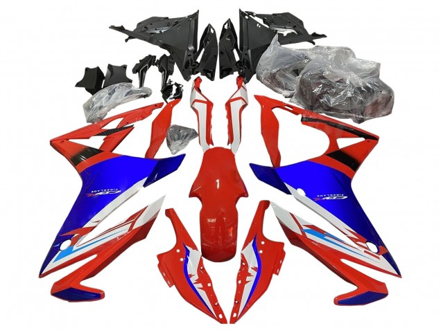 Honda CBR500R Motorrad Verkleidung 2016-2018 - Weiss Rot Blau