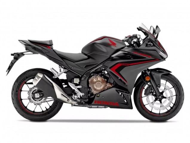 Honda CBR500R Motorrad Verkleidung 2022-2023 - Matt Schwarz Rot