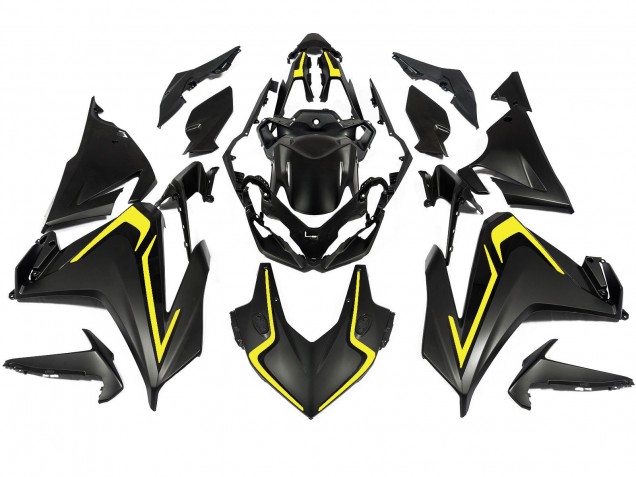 Honda CBR500R Motorrad Verkleidung 2022-2023 - Matt Schwarz Gelb