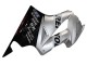 Honda VFR 800 Motorrad Verkleidung 2002-2013 - Silber Glanzendes Schwarz Repsol