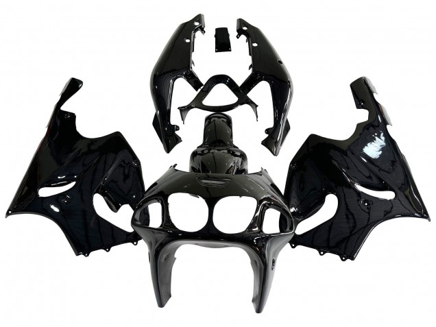 Kawasaki ZX7R Motorrad Verkleidung 1996-2003 - Glanzendes Schwarz