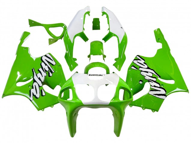 Kawasaki ZX7R Motorrad Verkleidung 1996-2003 - Weiss Grun