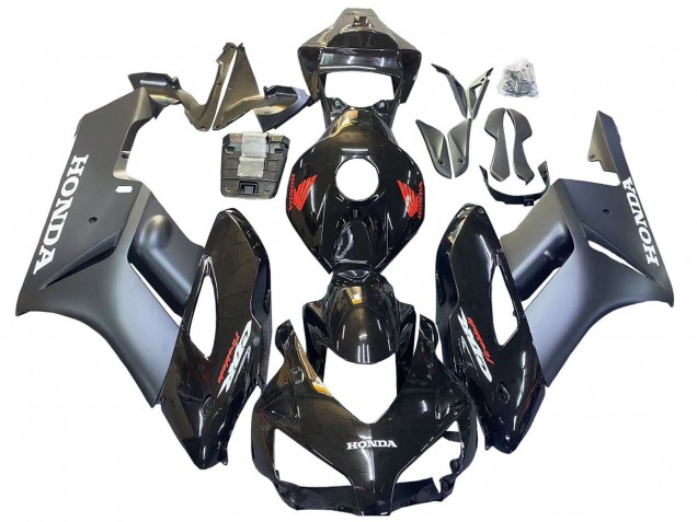 Honda CBR1000RR Motorrad Verkleidung 2004-2005 - Glanzendes Schwarz Matt Grau Rot Fireblade