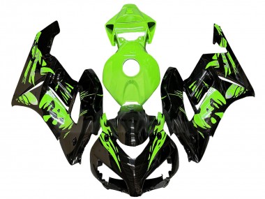 Honda CBR1000RR Motorrad Verkleidung 2004-2005 - Grun Glanzendes Schwarz