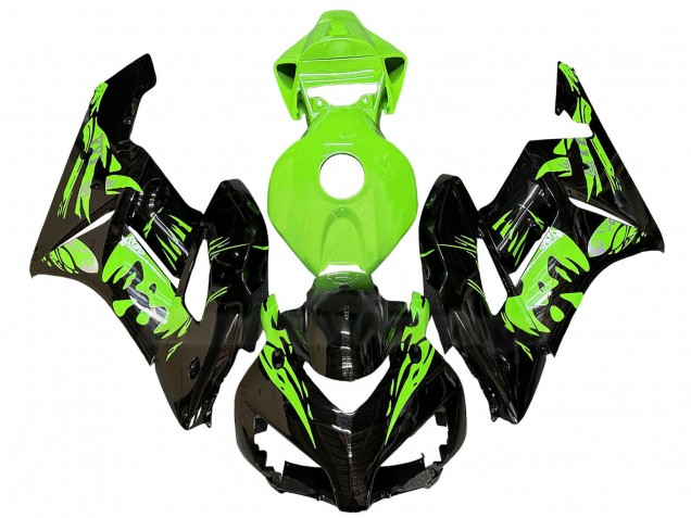 Honda CBR1000RR Motorrad Verkleidung 2004-2005 - Grun Glanzendes Schwarz