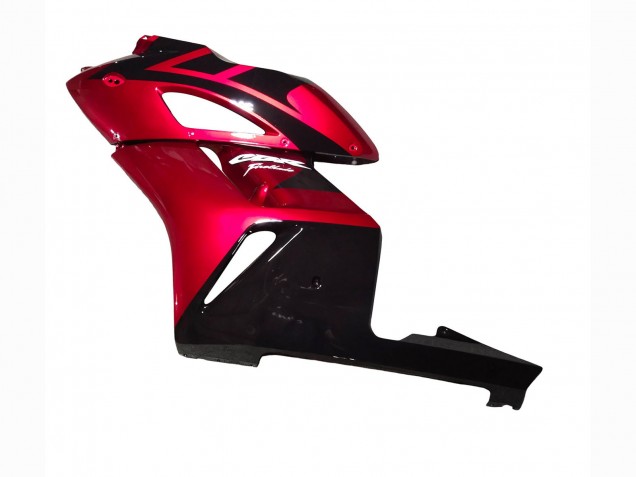 Honda CBR1000RR Motorrad Verkleidung 2004-2005 - Rot Glanzendes Schwarz Streifen