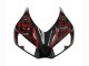 Honda CBR1000RR Motorrad Verkleidung 2006-2007 - Glanzendes Schwarz Rot Flamme