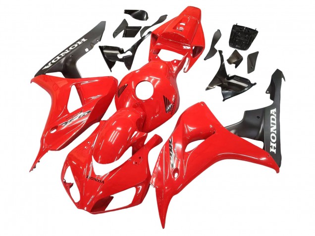 Honda CBR1000RR Motorrad Verkleidung 2006-2007 - Rot Matt Schwarz