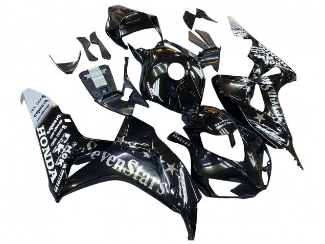 Honda CBR1000RR Motorrad Verkleidung 2006-2007 - Glanzendes Schwarz Gold SevenStars