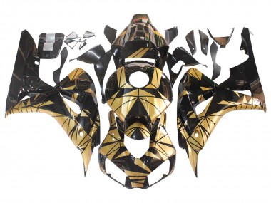 Honda CBR1000RR Motorrad Verkleidung 2006-2007 - Gold Glanzendes Schwarz