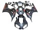 Honda CBR1000RR Motorrad Verkleidung 2006-2007 - Matt Schwarz Rot Aufkleber