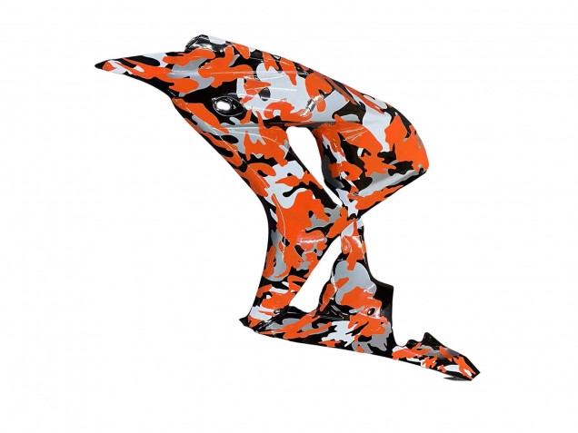 Honda CBR1000RR Motorrad Verkleidung 2006-2007 - Schwarz Orange Silber Camouflage