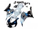 Honda CBR1000RR Motorrad Verkleidung 2006-2007 - Weiss Blau Glanzendes Schwarz