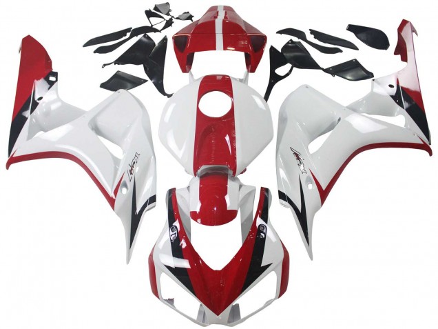 Honda CBR1000RR Motorrad Verkleidung Kit 2006-2007 - Weiss Rot Glanzendes Schwarz