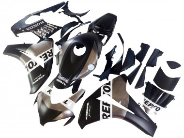 Honda CBR1000RR Motorrad Verkleidung 2008-2011 - Silber Matt Schwarz Repsol
