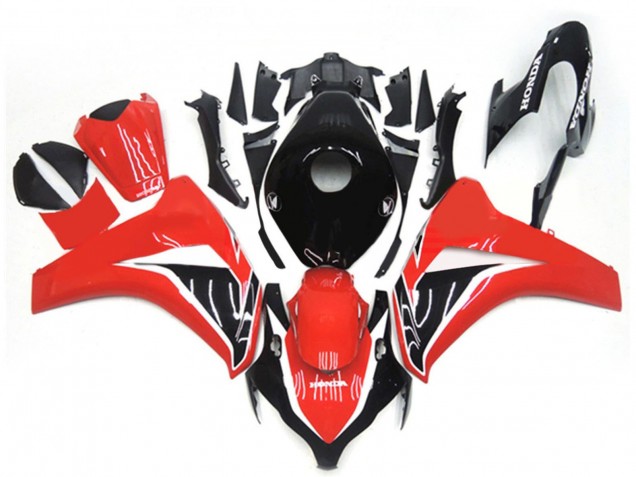 Honda CBR1000RR Motorrad Verkleidung Kit 2008-2011 - Rot Glanzendes Schwarz
