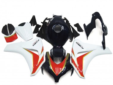 Honda CBR1000RR Motorrad Verkleidung 2008-2011 - Weiss Rot Glanzendes Schwarz