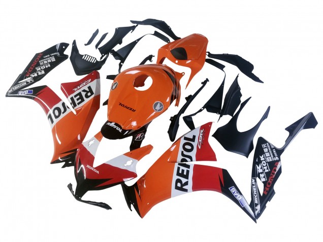 Honda CBR1000RR Motorrad Verkleidung 2012-2016 - Orange Weiss Rot Repsol