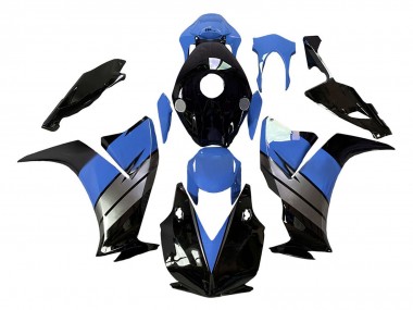 Honda CBR1000RR Motorrad Verkleidung 2012-2016 - Hellblau Silber Glanzendes Schwarz
