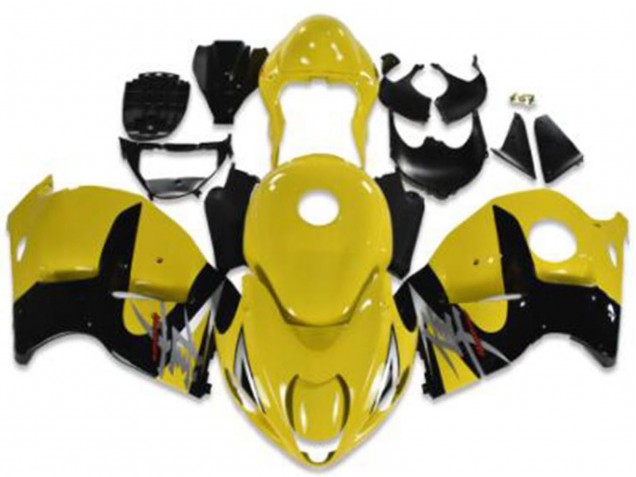 Suzuki GSXR 1300 Hayabusa Motorrad Verkleidung 1996-2007 - Gelb Schwarz Silber Rot