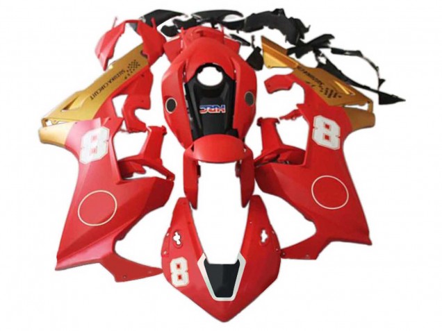 Honda CBR1000RR Motorrad Verkleidung 2017-2024 - Rot Gold Schwarz HRC 8