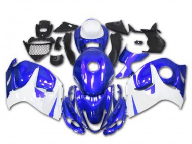 Suzuki GSXR 1300 Hayabusa Motorrad Verkleidung 2008-2020 - Blau Weiss