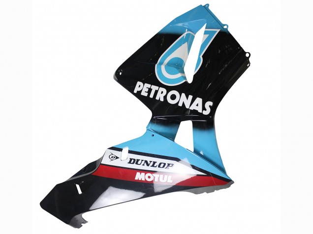 Honda CBR600RR Motorrad Verkleidung 2003-2004 - Hellblau Rot Glanzendes Schwarz Dunlop