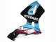 Honda CBR600RR Motorrad Verkleidung 2003-2004 - Hellblau Rot Glanzendes Schwarz Dunlop