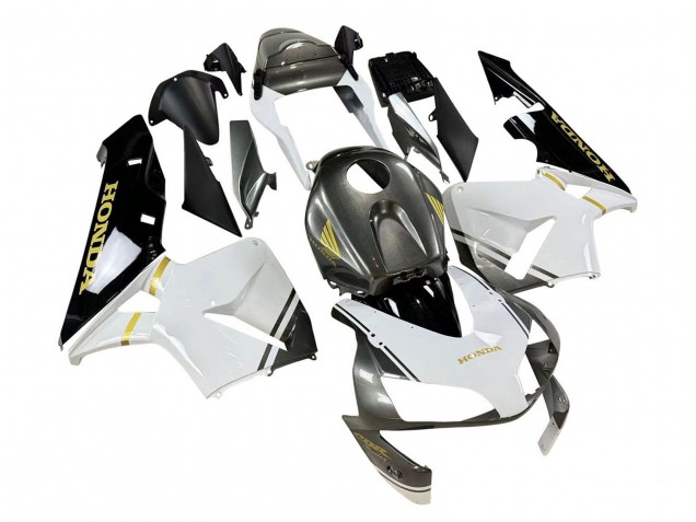Honda CBR600RR Motorrad Verkleidung 2003-2004 - Weiss Gelb Grau Schwarz