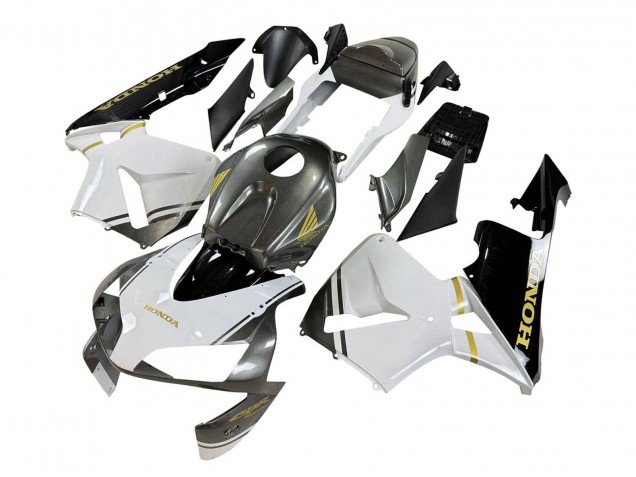Honda CBR600RR Motorrad Verkleidung 2003-2004 - Weiss Gelb Grau Schwarz