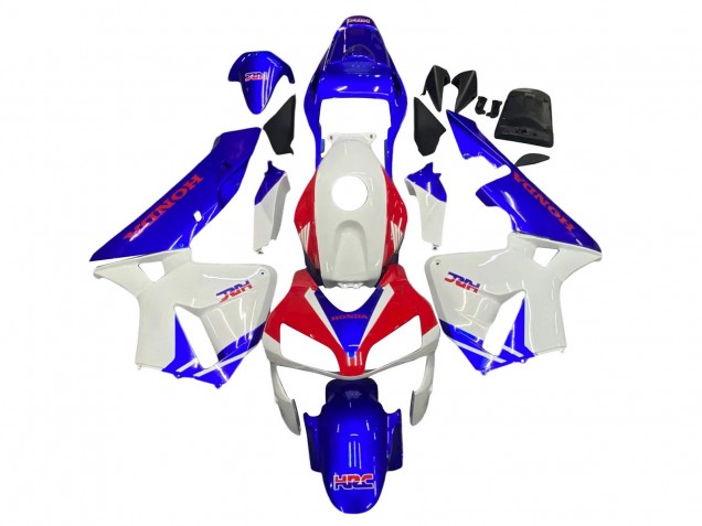 Honda CBR600RR Motorrad Verkleidung 2003-2004 - Weiss Blau Rot HRC